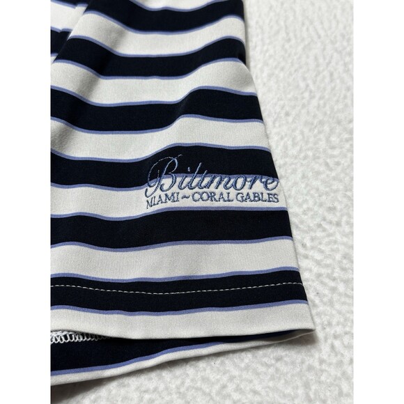 Baltimore Miami Coral Gables RLX Ralph Lauren Golf Polo Shirt Size Medium Stripe - Picture 2 of 10